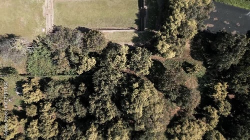 Footage of the Tingambato Pyramid Ruins in Michoacán, Mexico