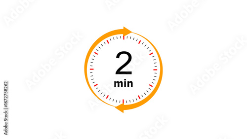 Bild auf Leinwand Abstract clock icon illustration
