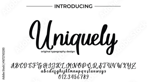 Uniquely - Elegant Script Font for Smooth Handwritten Design and Creative Typography