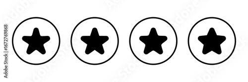 Star icon logo design. rating sign and symbol. favourite star icon