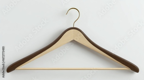 Wooden clothing hanger