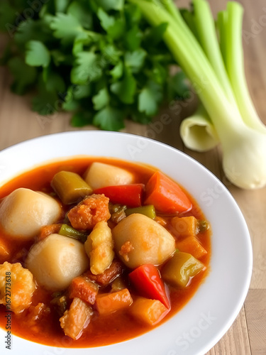 Padang Vegetable Stew with Rice Cakes, This variant from West Sumatra is spicier and richer in flavor.