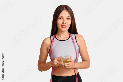 Beautiful young happy Asian...