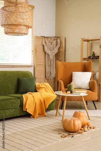 Interior of cozy living roo...
