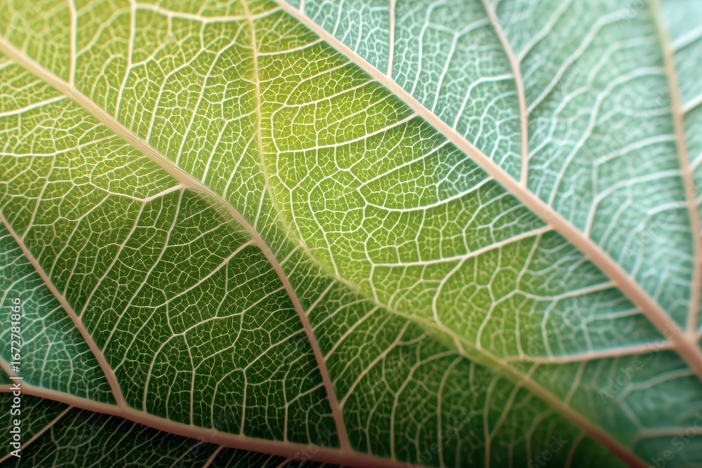 Fototapeta premium Close Up of a New Leaf Design