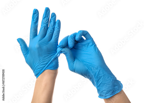 Female doctor taking medica...