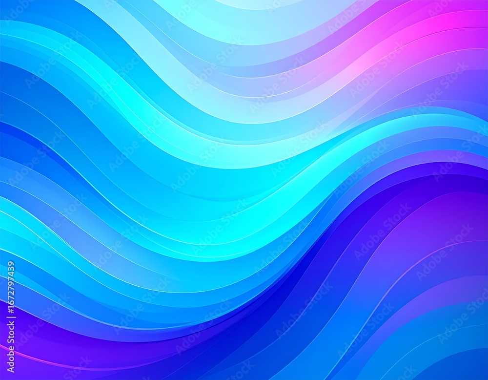 Fototapeta premium Abstract vibrant wavy background (1)
