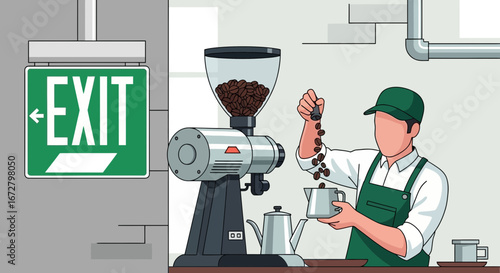 Coffee Creation: A Barista's Routine, From Beans to Brewing Excellence