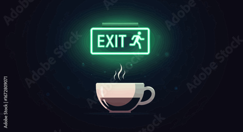 Escape To Caffeine: A Refreshing Cup Of Coffee Energizes Your Daily Departure