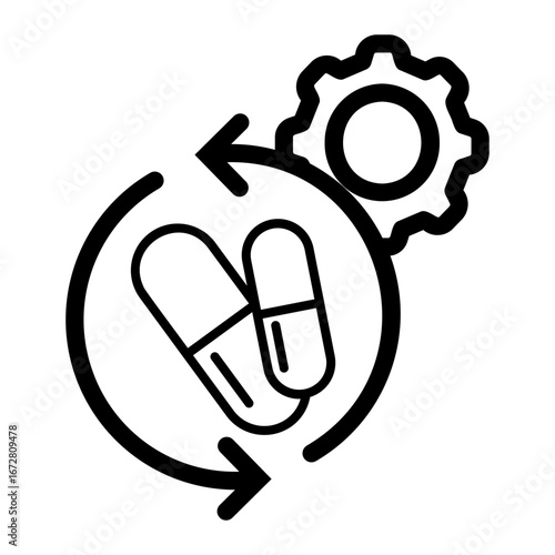 refilling Line Icon