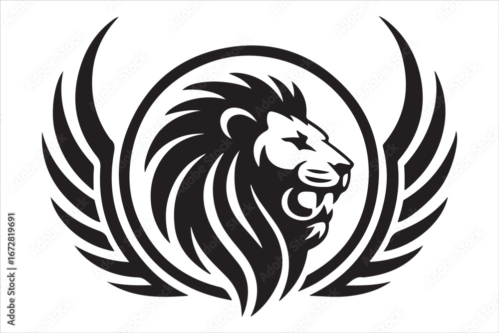Fototapeta premium Majestic Lion Silhouette Bundle – SVG, PNG, Vector Files