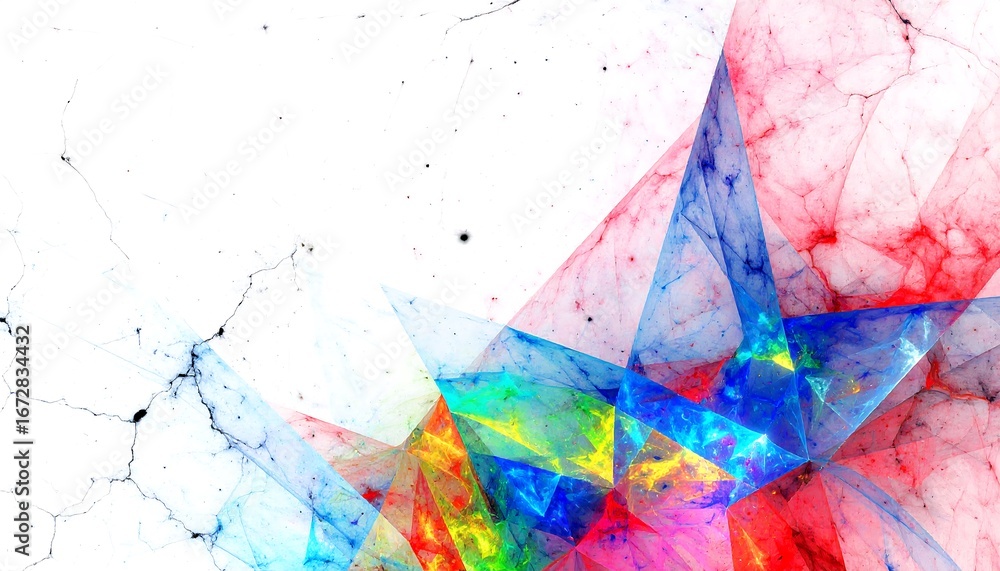 Fototapeta premium Abstract fractal shapes in vibrant colors