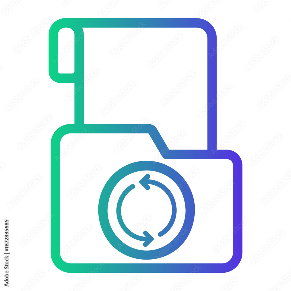 Fototapeta premium folder Line Gradient Icon
