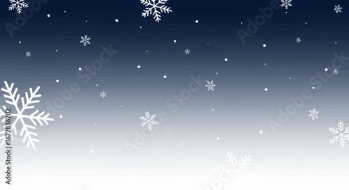 Gentle Snowfall Rendering a Tranquil Atmosphere for Winter Celebrations and Season's Greetings