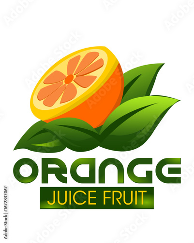 LOGO ORANGE JUICE FRUIT.eps