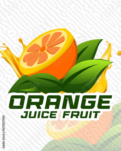 ORANGE JUICE FRUIT PATTERN.eps