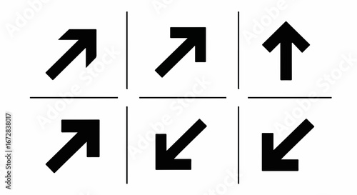 Arrows direction navigation symbol sign pointer guide orientation indication wayfinding