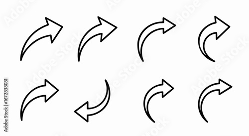 Arrows direction navigation pointer symbol sign forward next right return undo redo