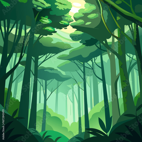 bamboo forest in the morning