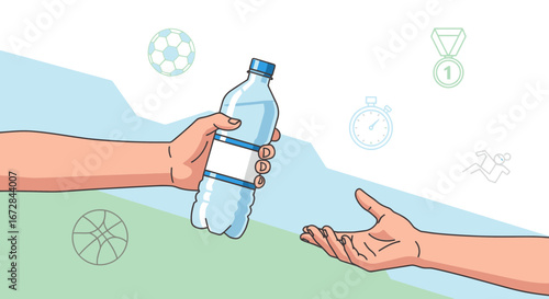 Hydration Offering: A Refreshing Gesture for Exercise and Athletic Pursuits With Water