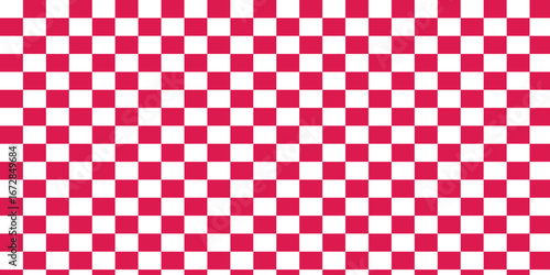 Red  and White chessboard vector illustration