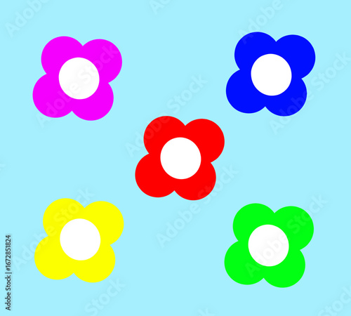 vector illustration of abstract rainbow color background 