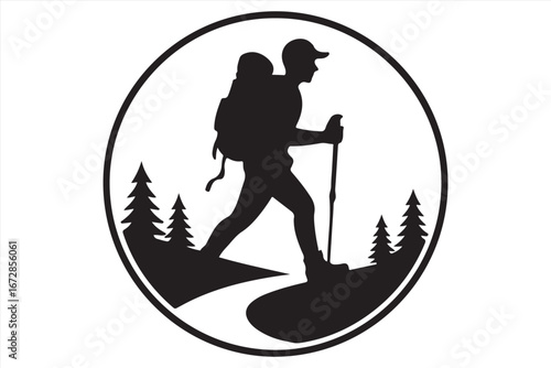 Hiking Silhouettes – Vector Bundle of Hikers, Backpackers, and Trekkers