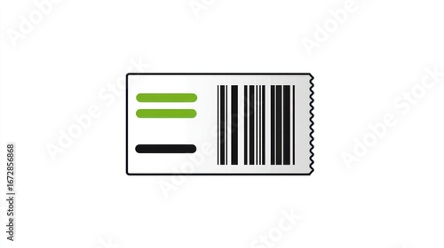 Ticket or receipt graphic