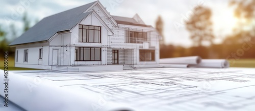 Detailed architectural plans for a modern residence.