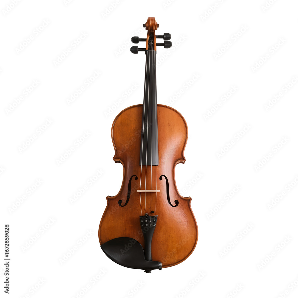 Obraz premium A Classic Violin on a white Background