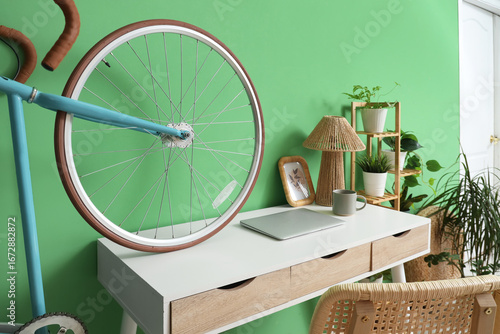 Interior of office with wor...
