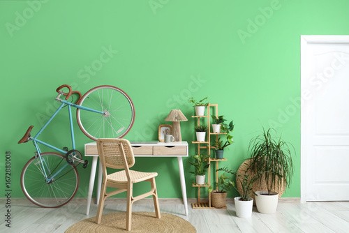 Interior of office with wor...