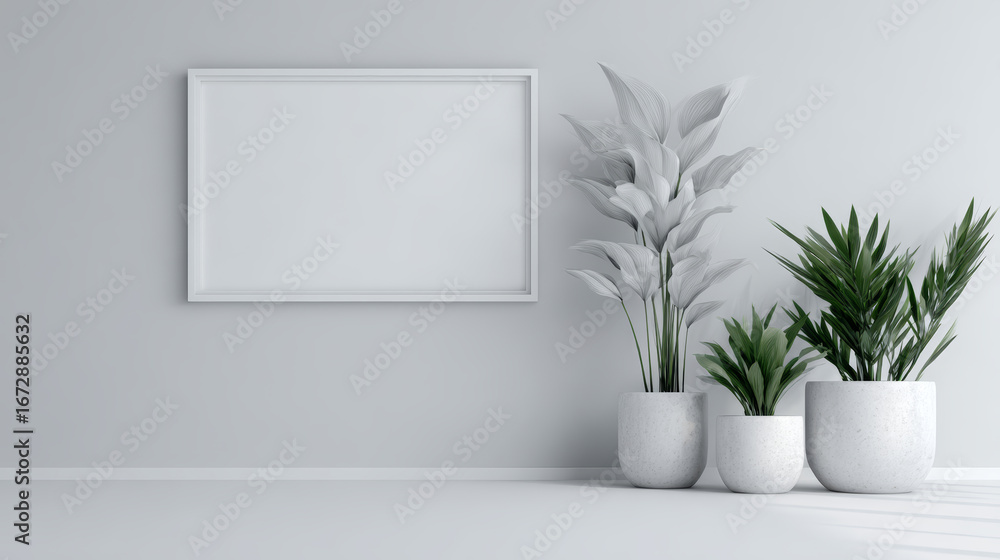 Fototapeta premium empty white room
