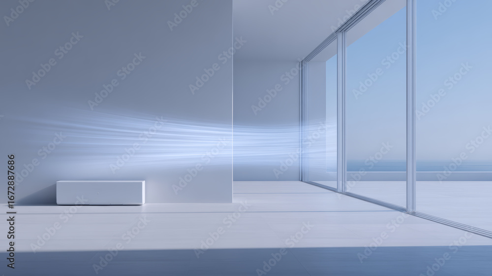 Fototapeta premium empty room with a window