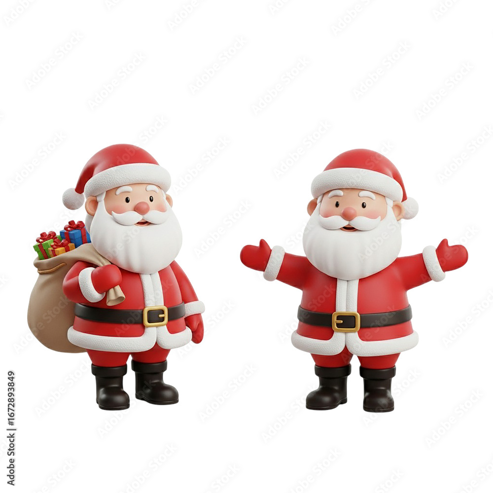 Fototapeta premium santa claus with a gift