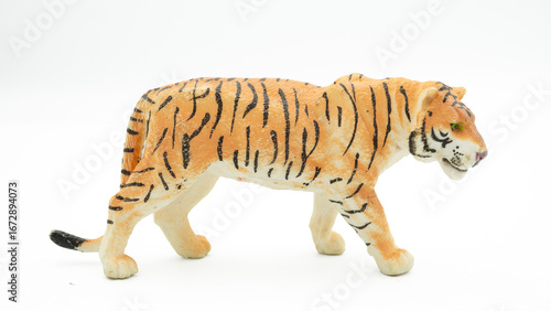 jungle animals toy isolated on white background