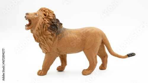 Canvas Print jungle animals toy isolated on white background