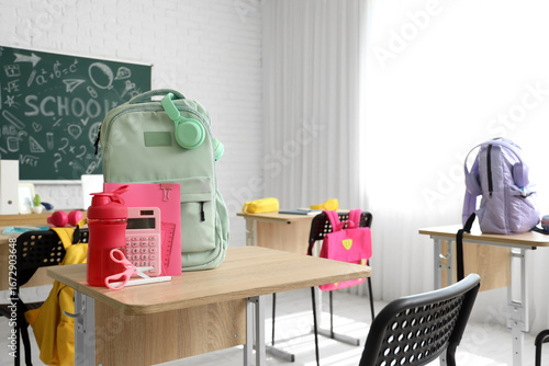 Backpack with headphones, w...