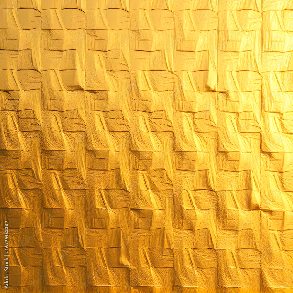Fototapeta premium Brilliant gold patterns emboss a bright surface, radiating luxury, clean, artistic bliss, and statement style.