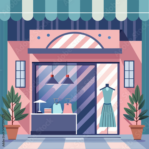 vector illustration of a modern house
