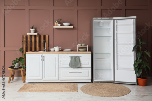 Modern kitchen interior des...