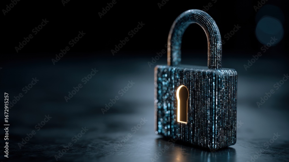 Fototapeta premium Digital lock security system image