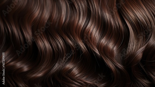 A close-up of a brown-haired woman with long, wavy hair, wearing a black top, standing in a dimly lit room with a wooden floor and a white wall in the background.