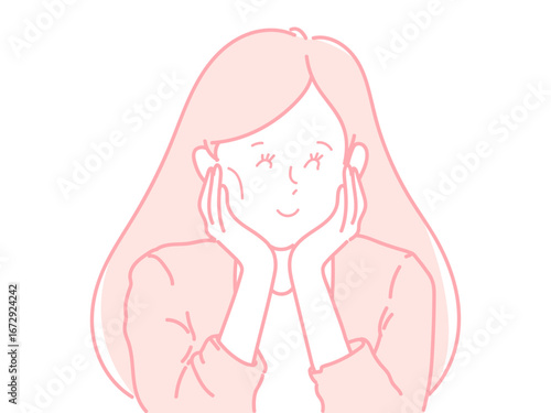 女性　イラスト