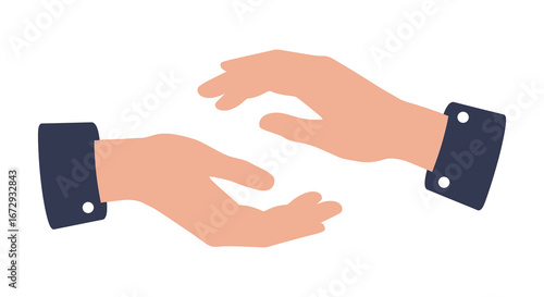 Two hands reaching out to each other in a gesture of connection