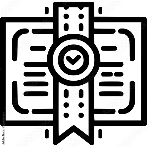 Vektor-Illustrationen von Urkunden mit Siegel - 3