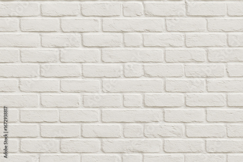 Wallpaper Mural Clean, white brick wall with smooth texture creates minimalist backdrop, perfect for various design projects. uniformity and simplicity evoke sense of calm and elegance Torontodigital.ca