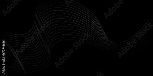 Vector abstract background mesh. Modern wavy line pattern in monochrome colors. Premium stripe texture for banner, modern art