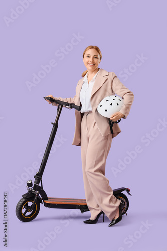 Smiling businesswoman with ...