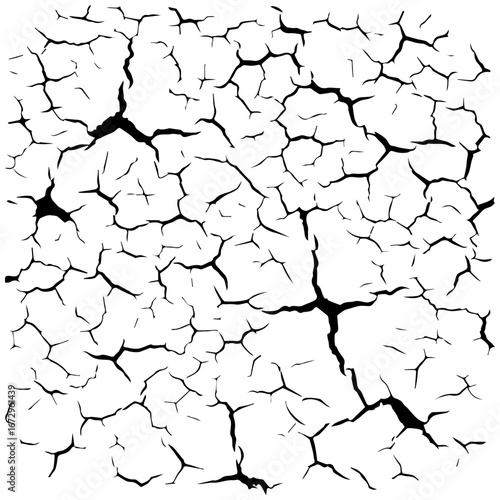 Dynamic cracked texture pattern for grunge, distressed, and abstract design backgrounds